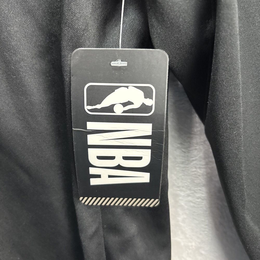 NWT Men NBA 1/4 Zip Pullover Sweatshirt Size  Large Black/ Gray - Picture 4 of 9